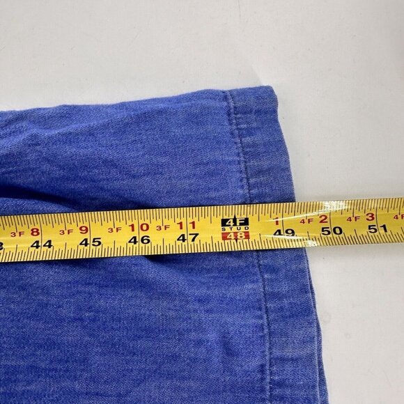 Old Navy Jumpsuit Blue Chambray Denim Pockets XL Elastic Waist Square Neck - Picture 6 of 16